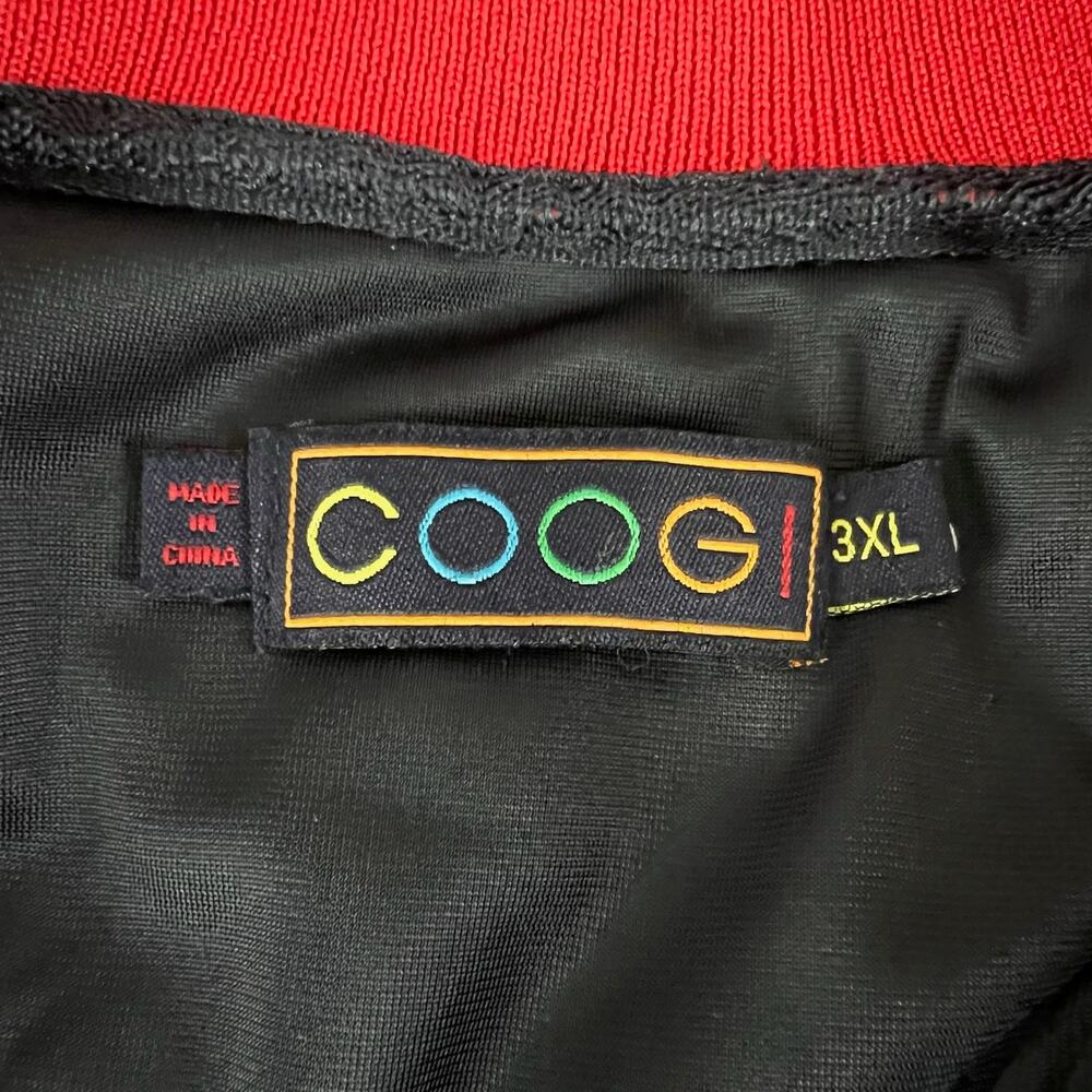 Vintage Coogi Heritage Track Jacket 3XL Big Logo Hip Hop Y2K Rasta Stripe Zip Up - Picture 4 of 15